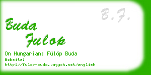 buda fulop business card