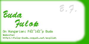 buda fulop business card